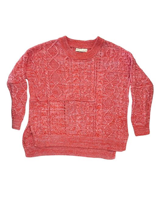Sweater By Pilcro In Pink & Red, Size:Xs