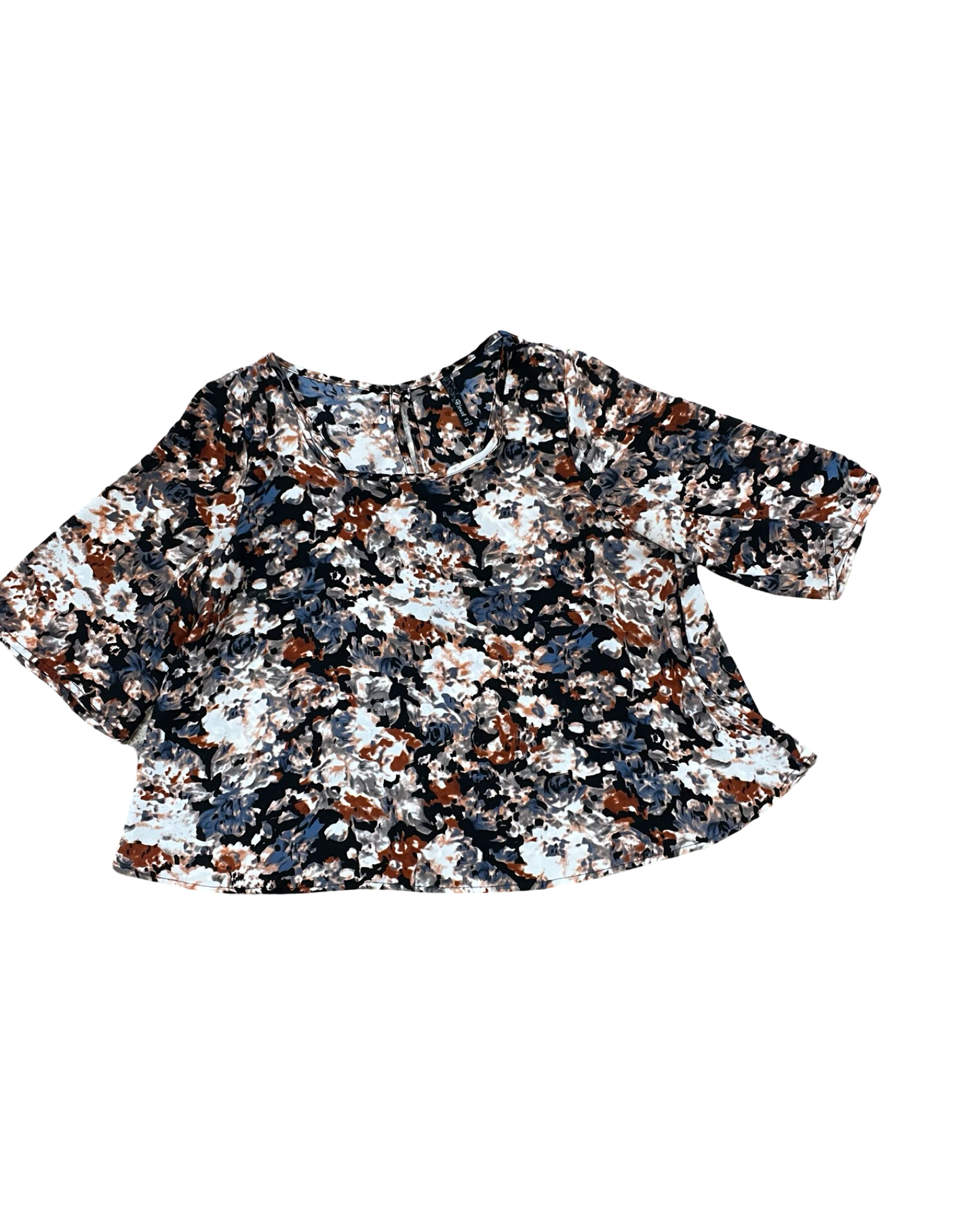 Top Ss By Clothes Mentor In Floral Print, Size:Xs