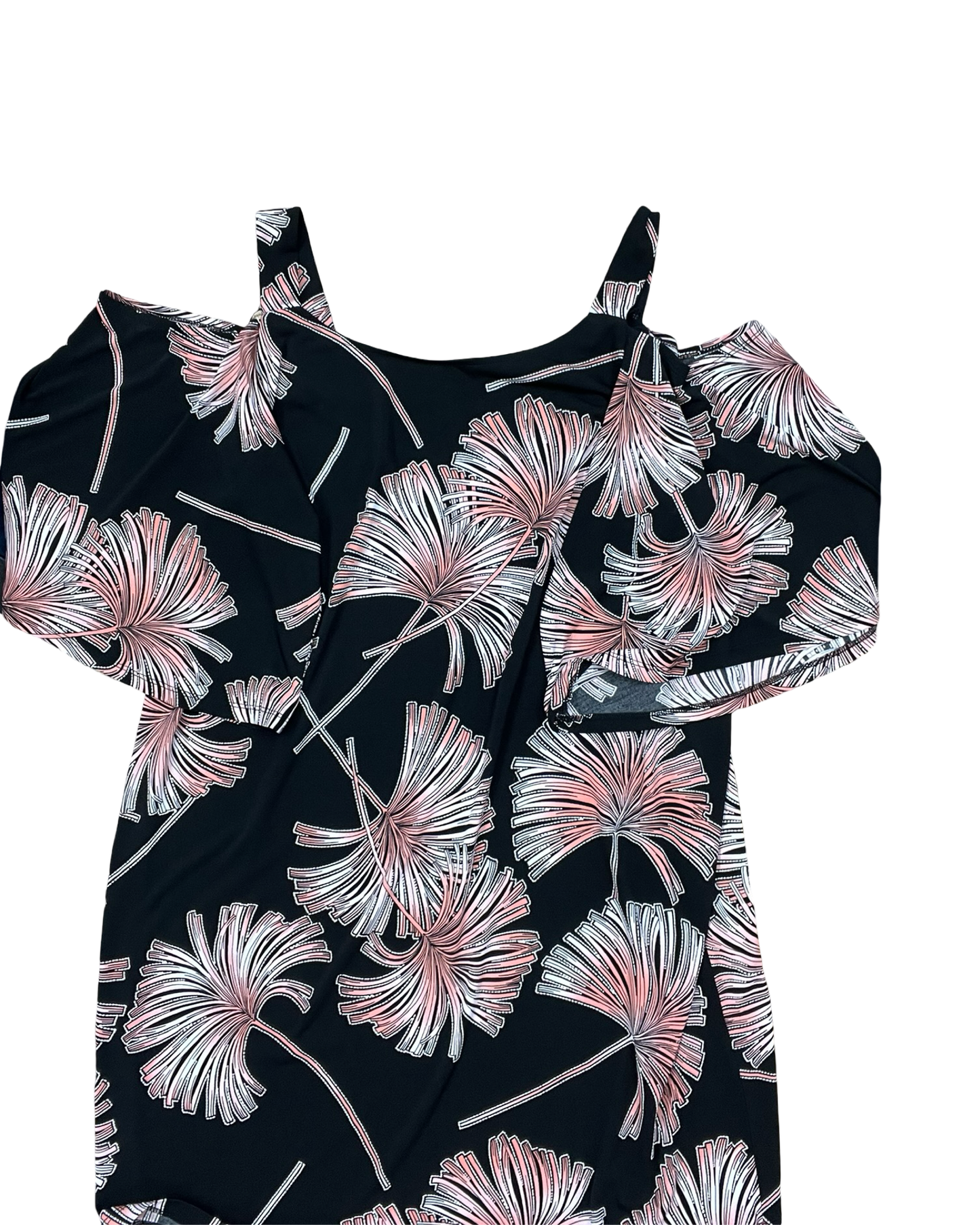 Dress Party Short By Robbie Bee In Black & Pink, Size:1X
