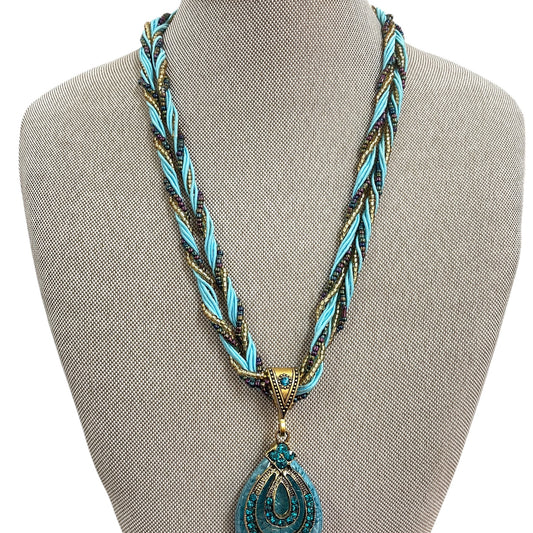 Necklace Pendant By Cme In Blue & Gold
