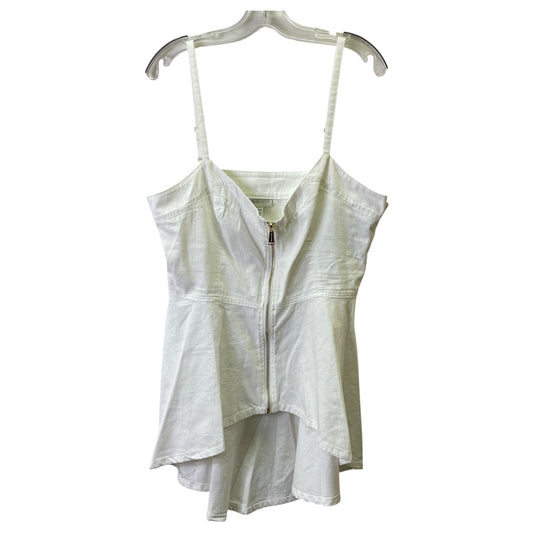 Top Sleeveless By Thalia Sodi In White, Size:L