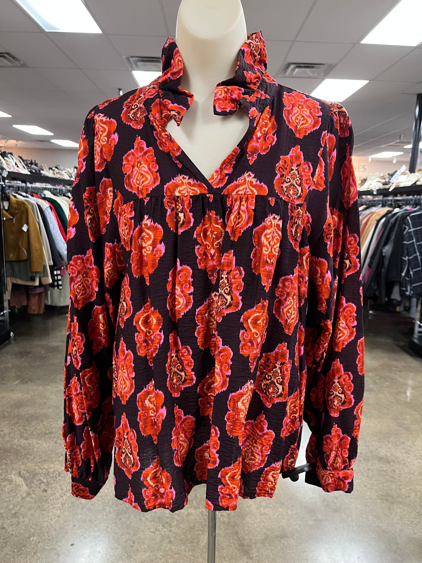 Top Ls By Jodifl In Orange, Size:M