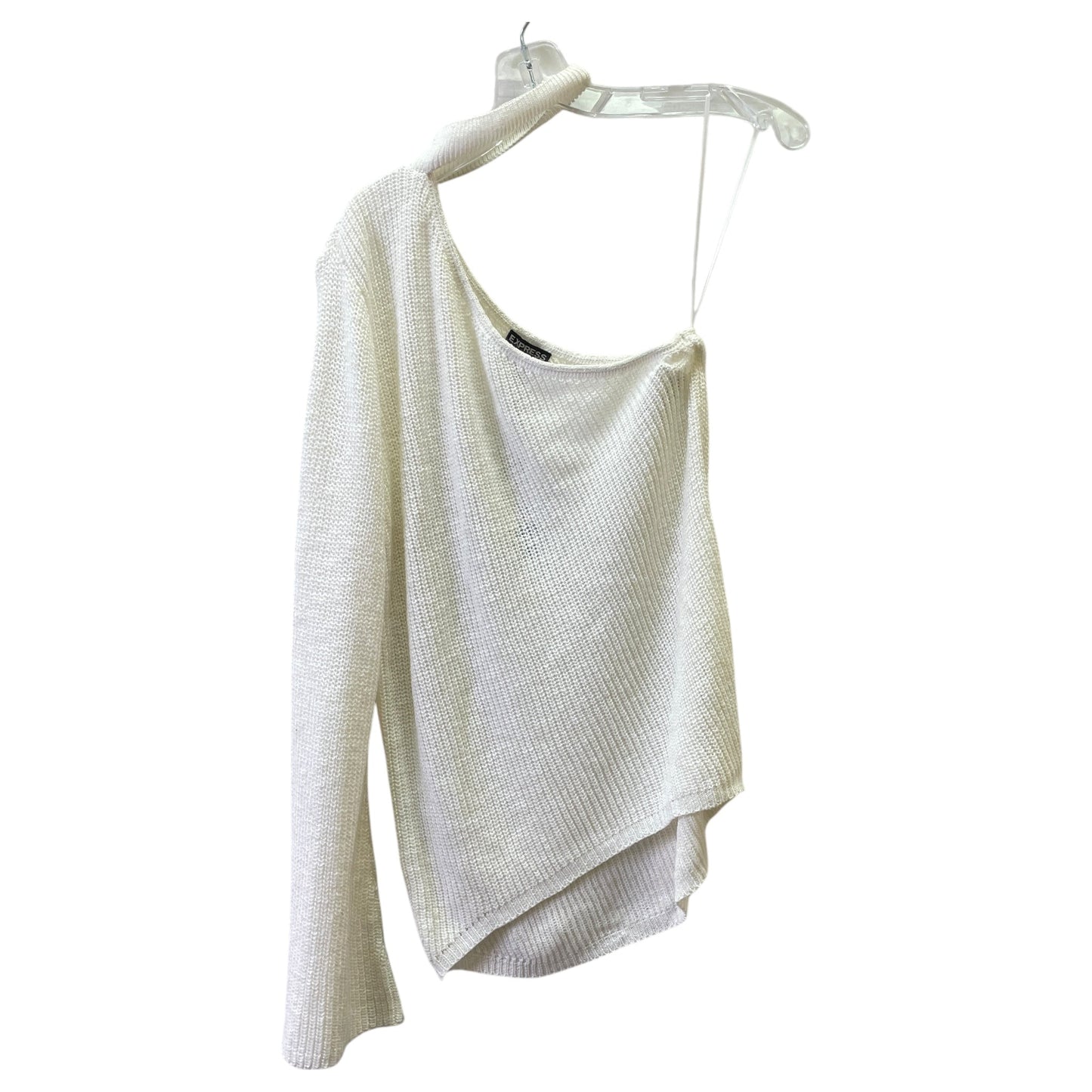 Sweater By Express In White, Size:M