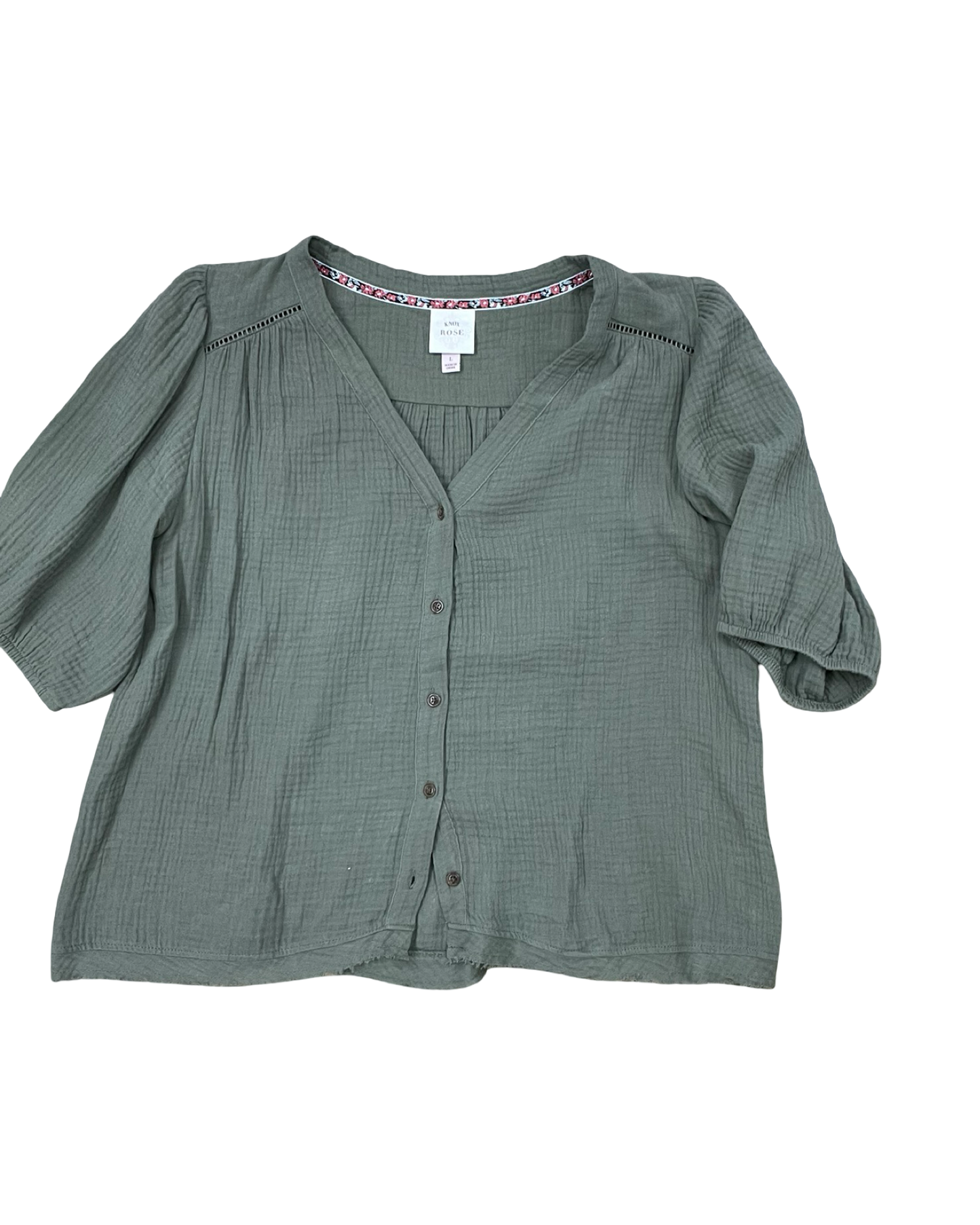 Top Ss By Knox Rose In Green, Size:L