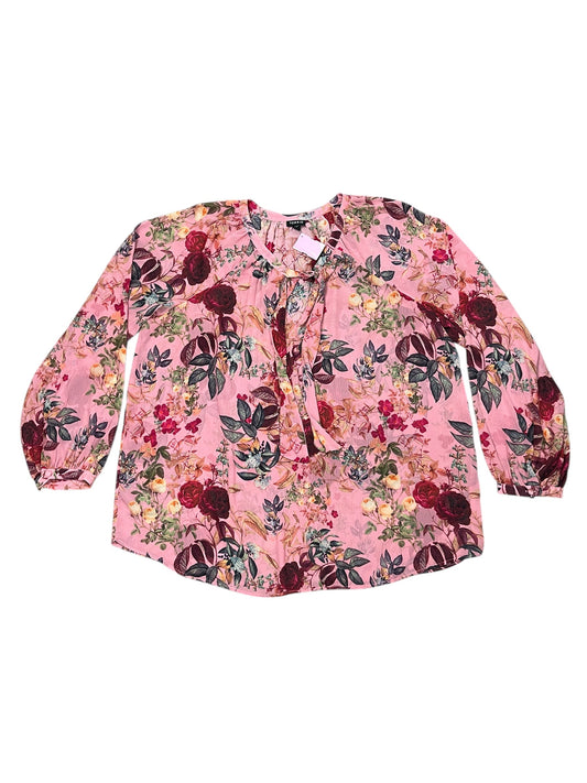 Blouse Ls By Torrid In Floral Print, Size:2X
