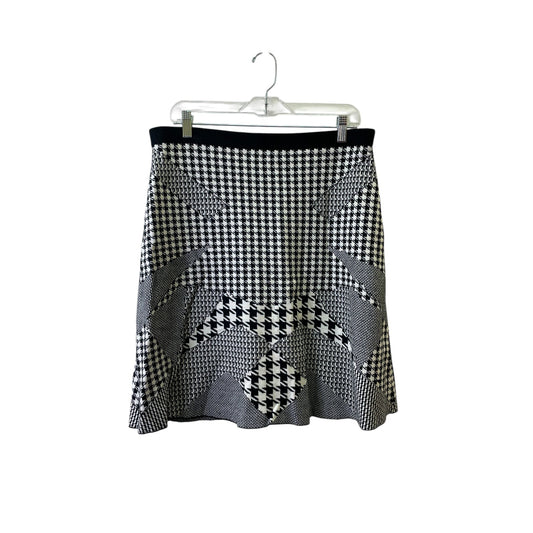 Skirt Midi By Grace Elements In Black & White, Size:16