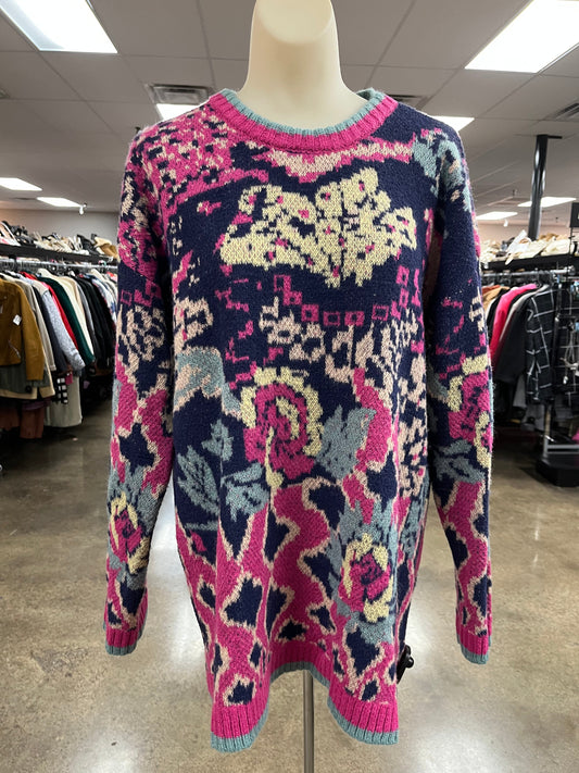 Sweater By Jodifl In Blue & Pink, Size:M