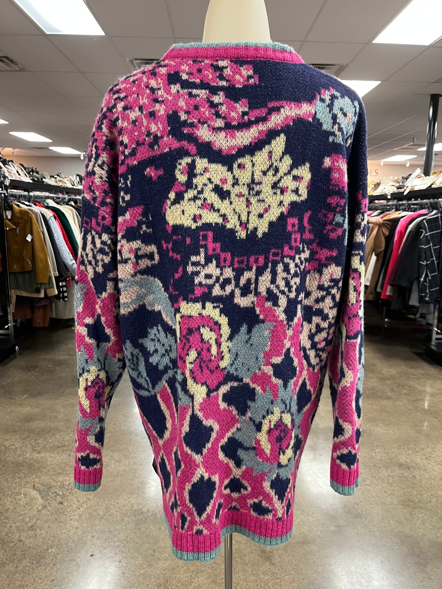 Sweater By Jodifl In Blue & Pink, Size:M