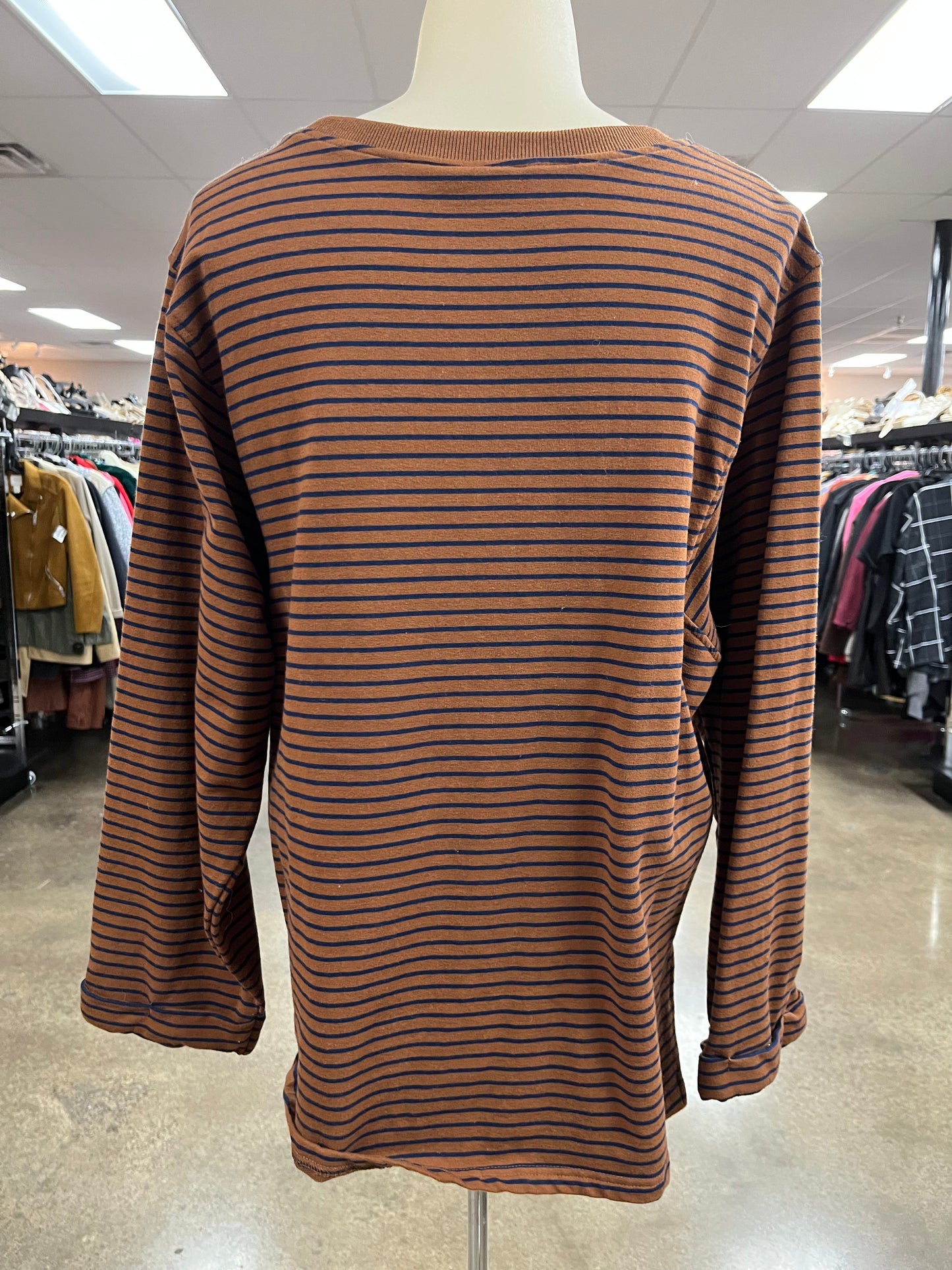 Top Ls By New In In Brown, Size:M