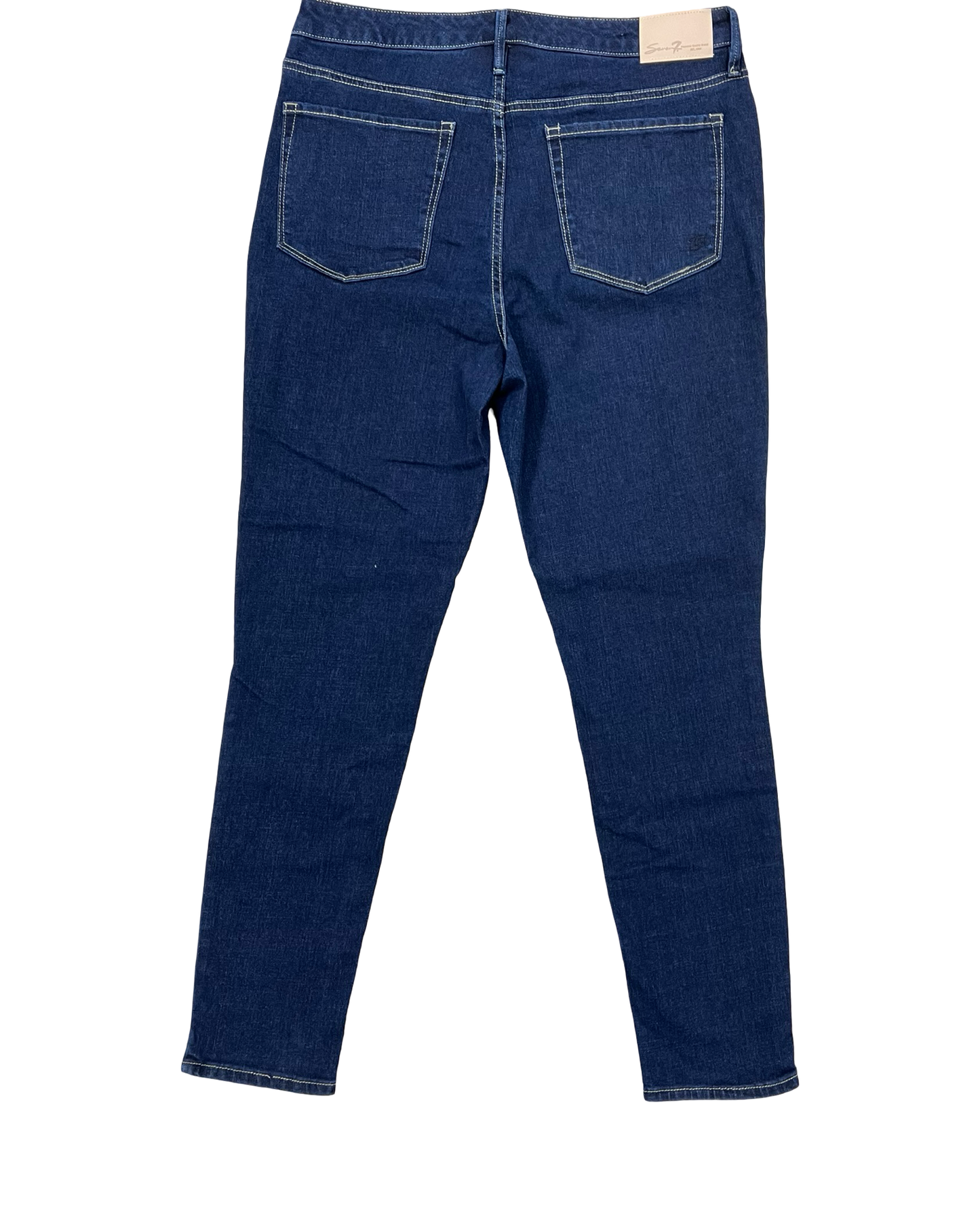 Jeans Skinny By Seven 7 In Blue Denim, Size:12