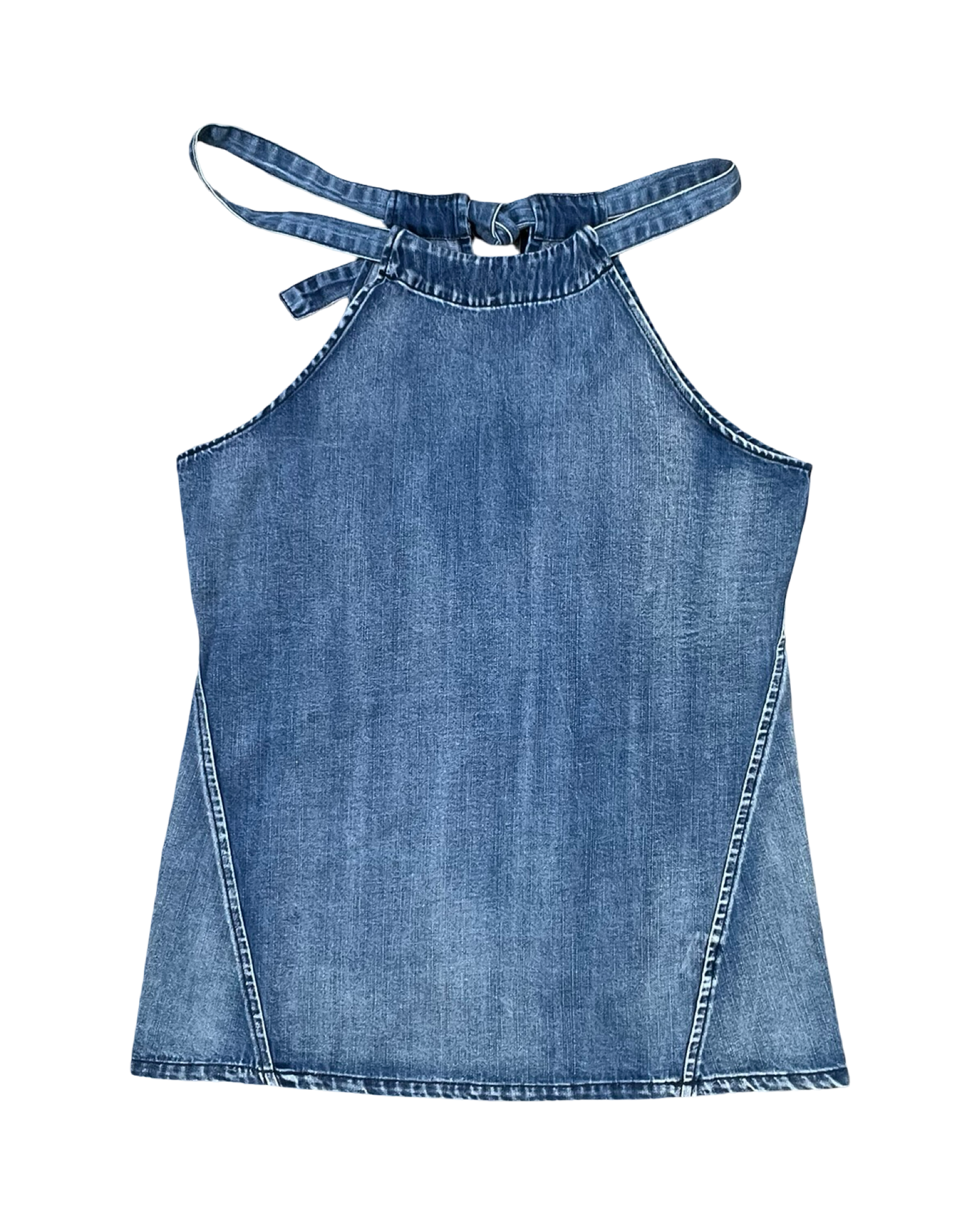 Top Sleeveless By Clothes Mentor In Blue Denim, Size:S