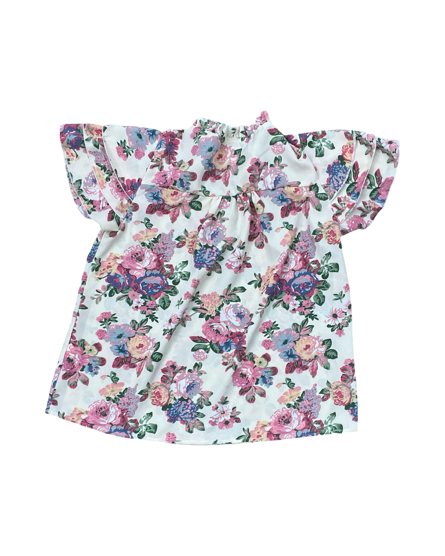 Top Ss By Clothes Mentor In Cream & Pink, Size:M