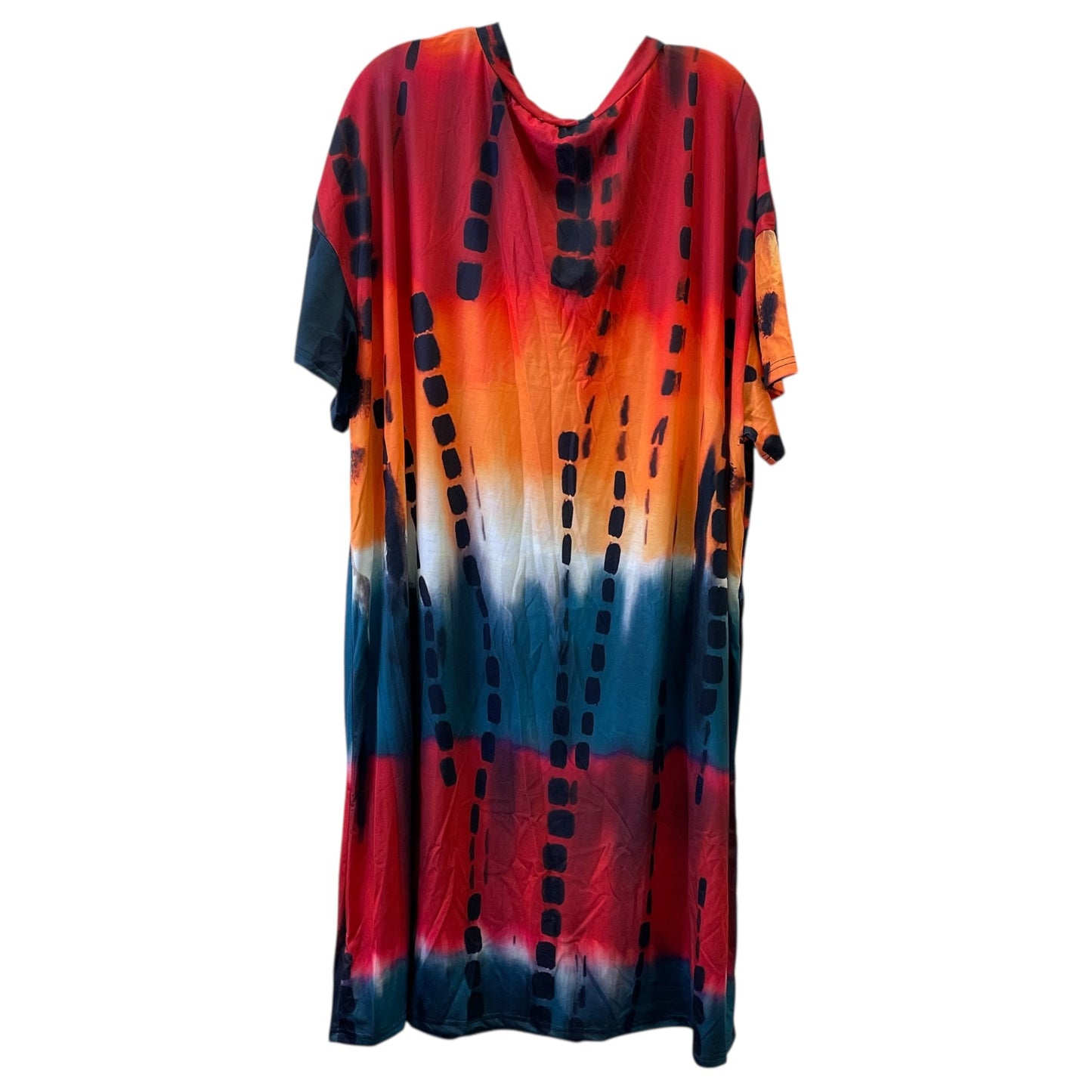 Dress Casual Midi By Cme In Black & Red, Size:5.5