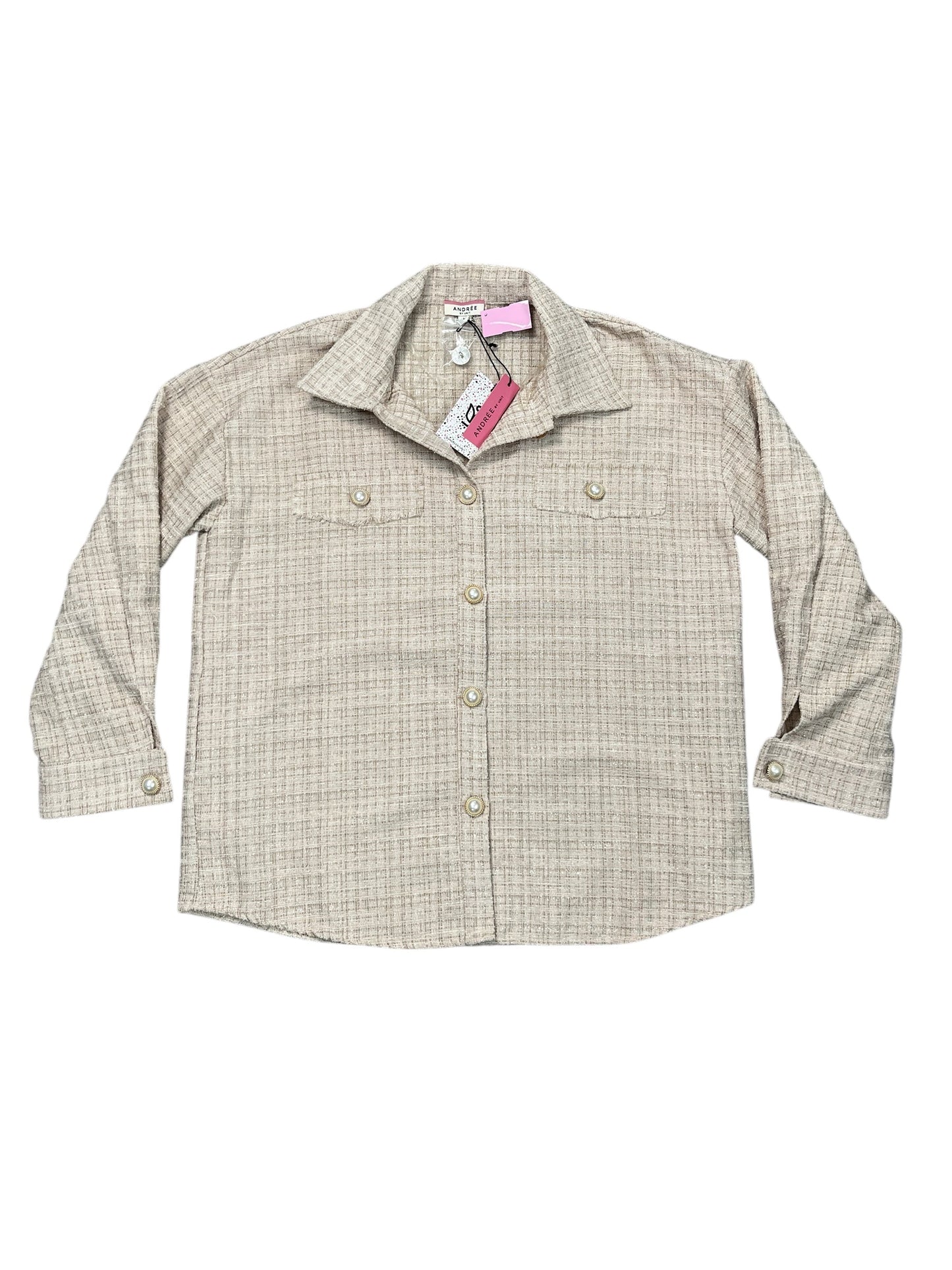 Jacket Other By Andree By Unit In Cream, Size:L