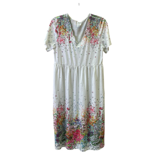 Dress Casual Midi By NoraCora In White, Size:S