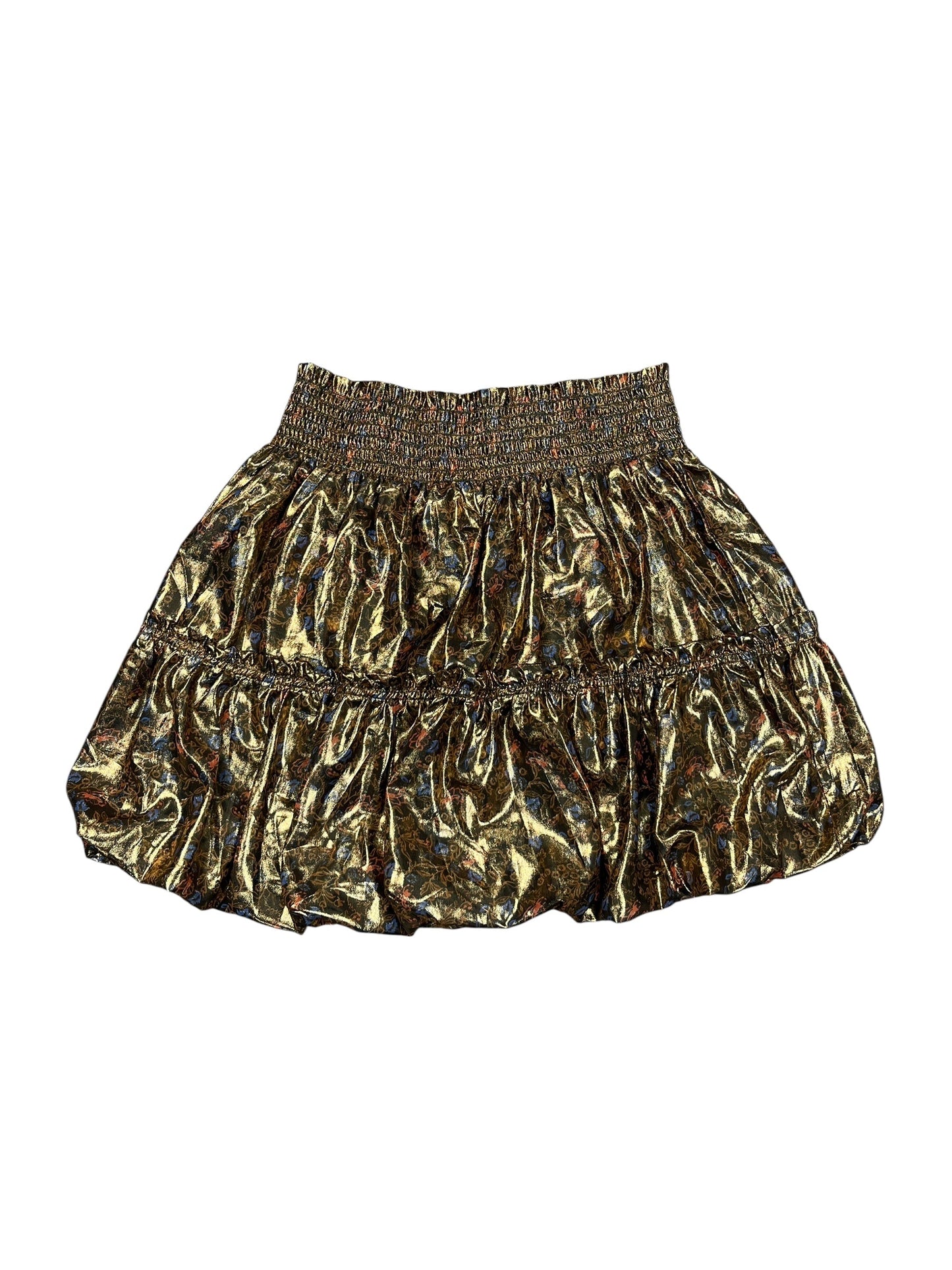 Skirt Mini & Short By Free People In Gold, Size:Xs