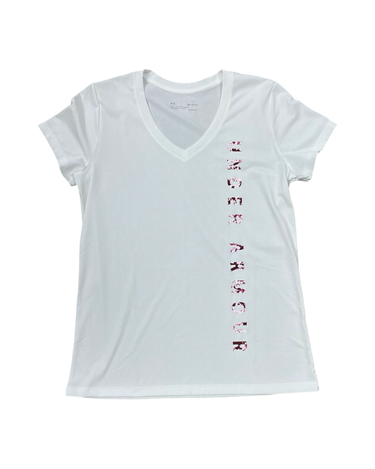 Athletic Top Ss By Under Armour In White, Size:M