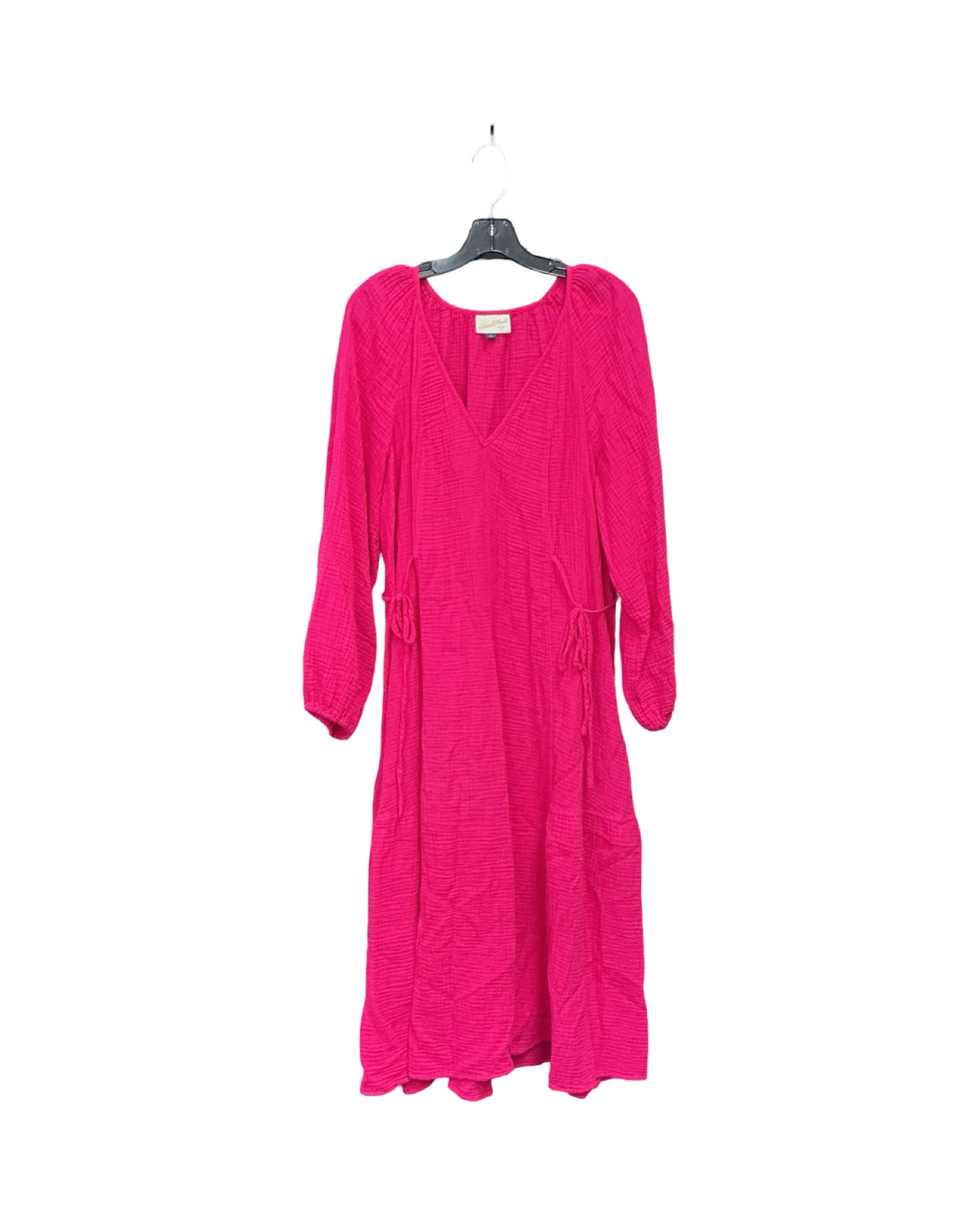 Dress Casual Midi By Universal Thread In Pink, Size:L