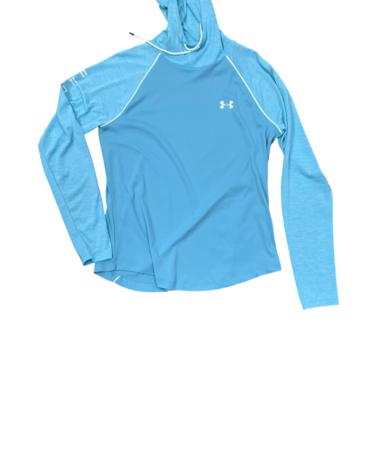 Athletic Top Ls Collar By Under Armour In Blue, Size:M
