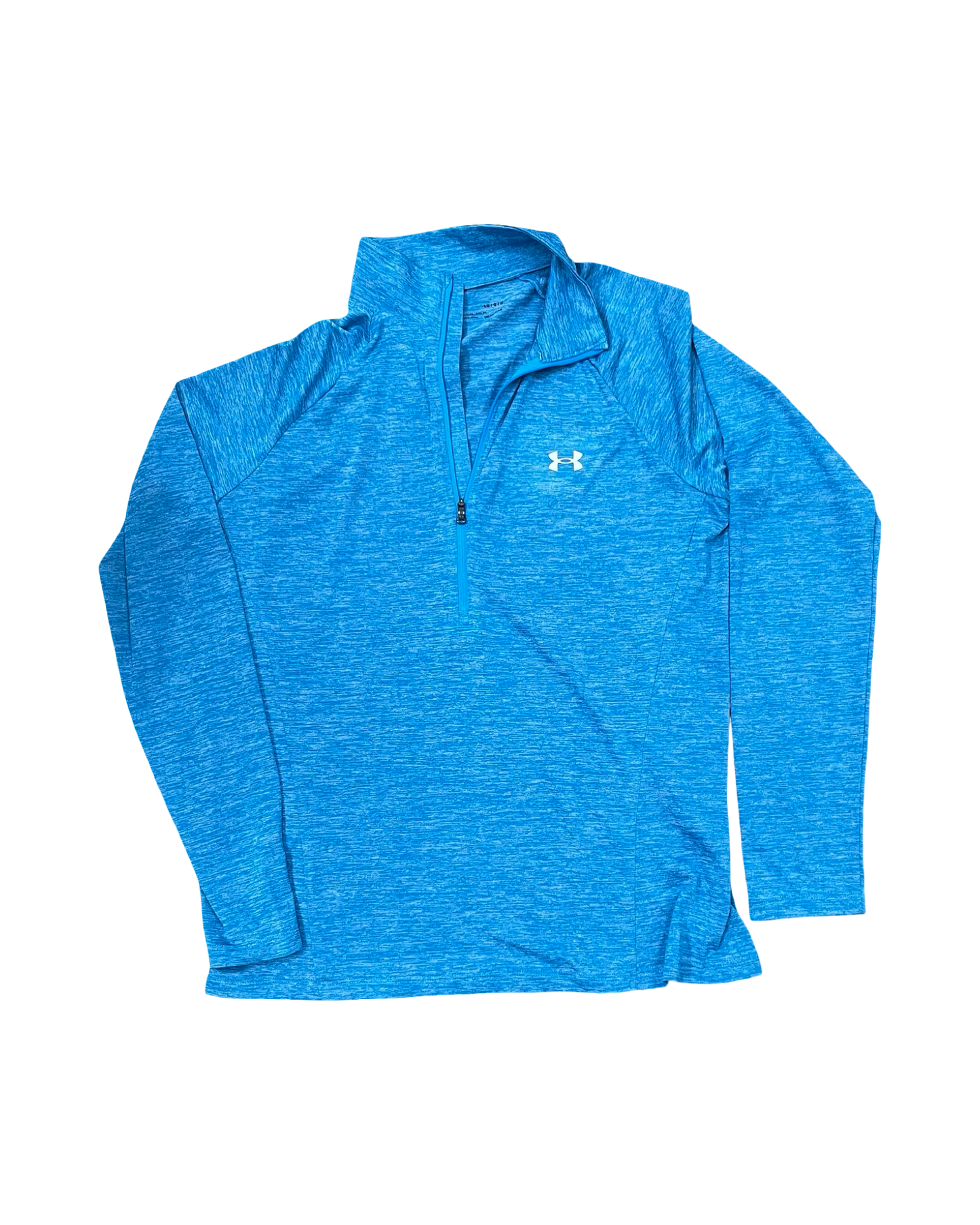 Athletic Top Ls Collar By Under Armour In Blue, Size:L