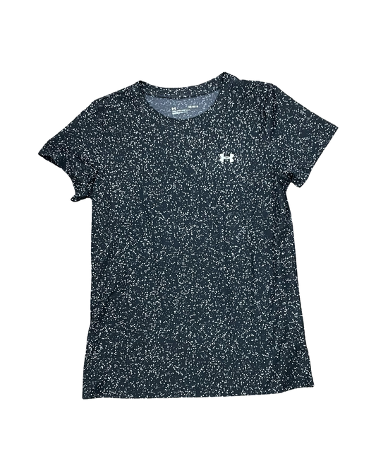 Athletic Top Ss By Under Armour In Black & White, Size:M