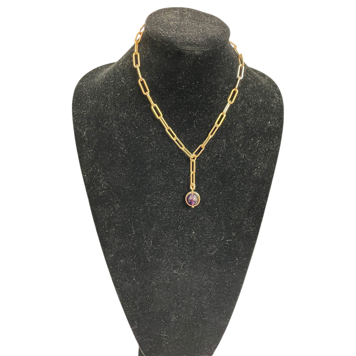 Necklace Pendant By White House Black Market In Gold & Purple