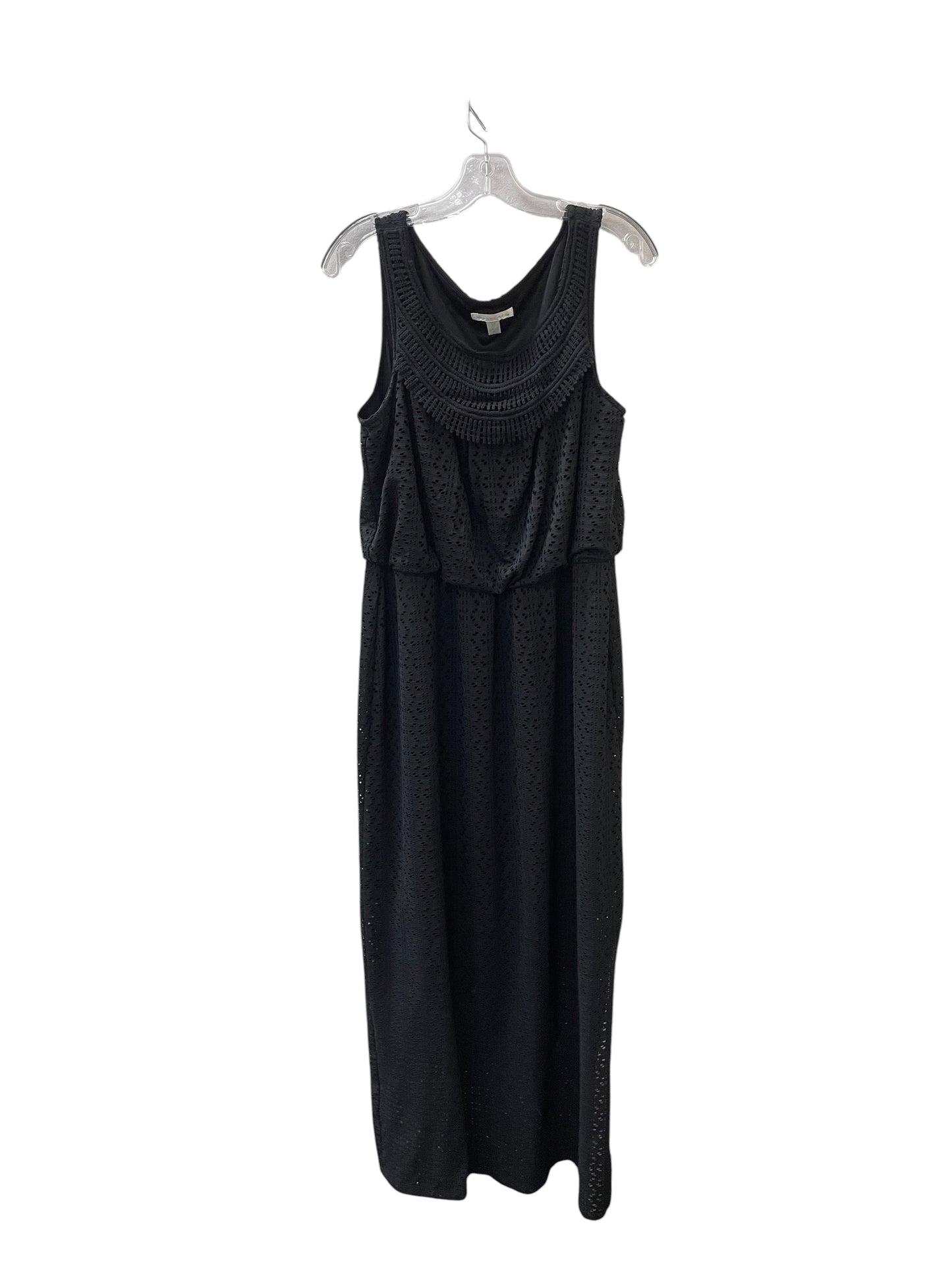 Dress Casual Maxi By London Times In Black, Size:L