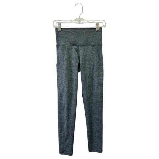 Athletic Leggings By Aerie In Black & Grey, Size:M
