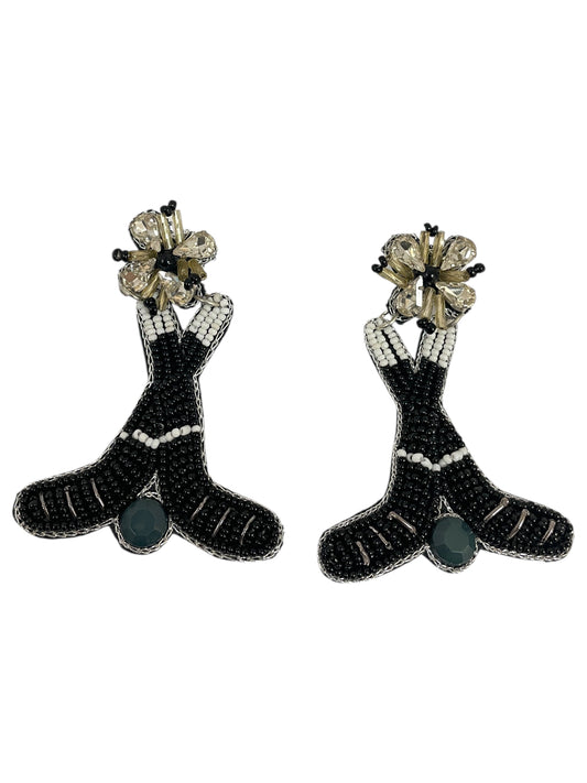 Earrings Statement By Cmf In Black