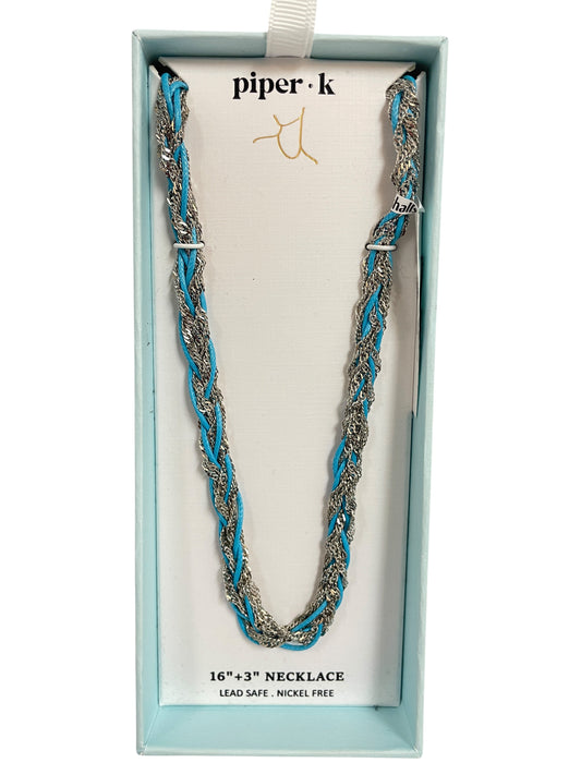 Necklace Other By PIPER K In Blue & Silver