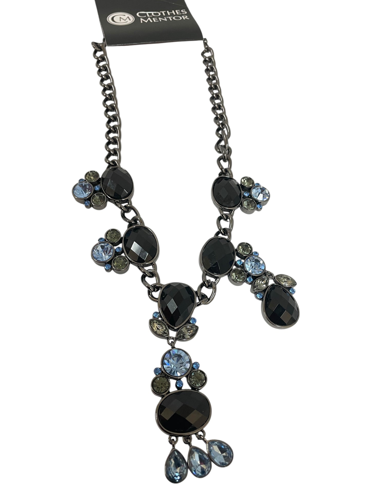 Necklace Statement By Cmf In Black & Blue