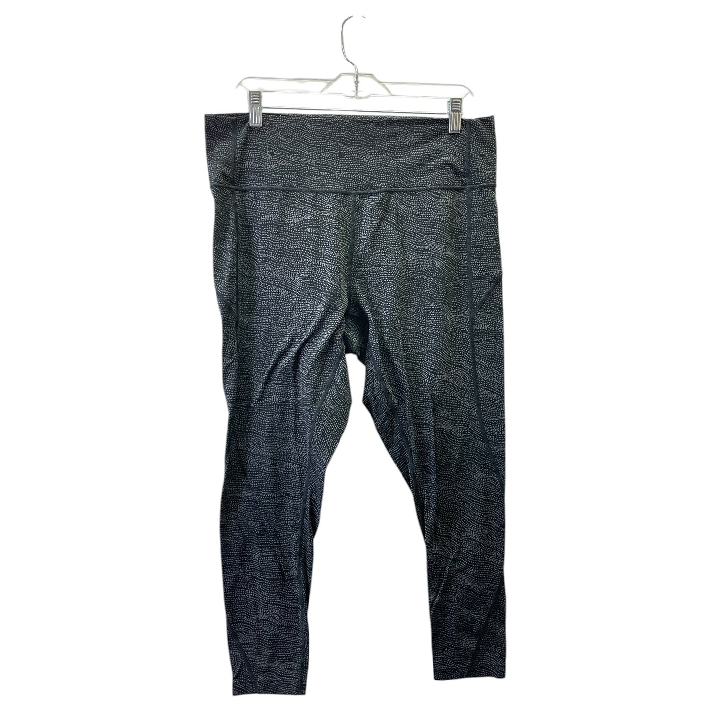 Athletic Leggings By COREIO In Black & Grey, Size:Xl