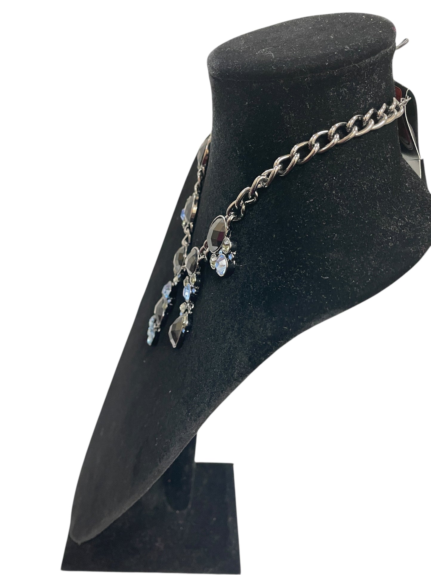 Necklace Statement By Cmf In Black & Blue