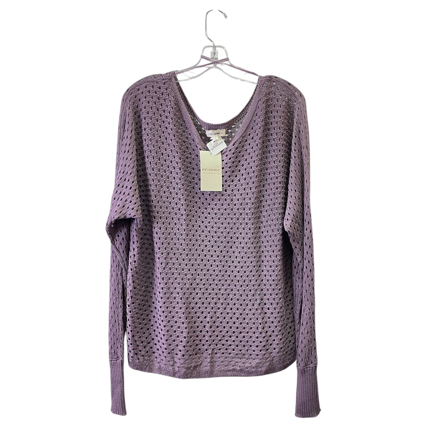 Sweater By Ee Some In Purple, Size:M