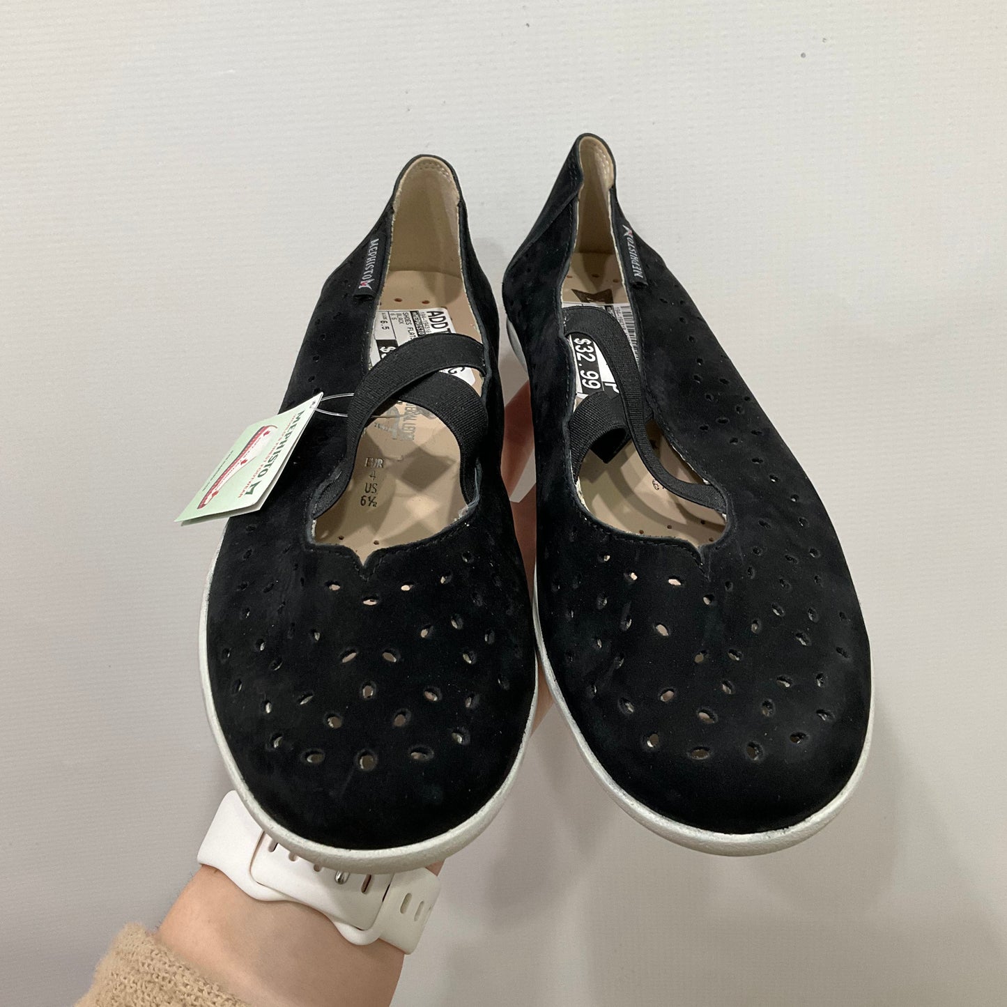 SHOES FLATS by MEPHISTO In BLACK, Size: 6.5