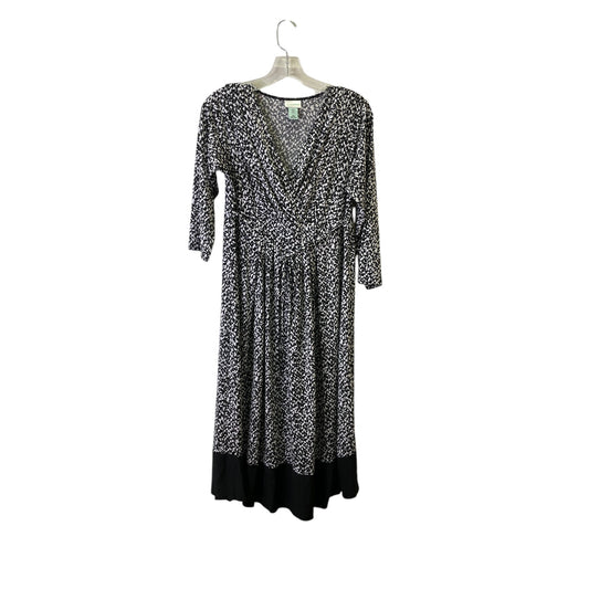 Mat Dress By Motherhood In Black & White, Size:M