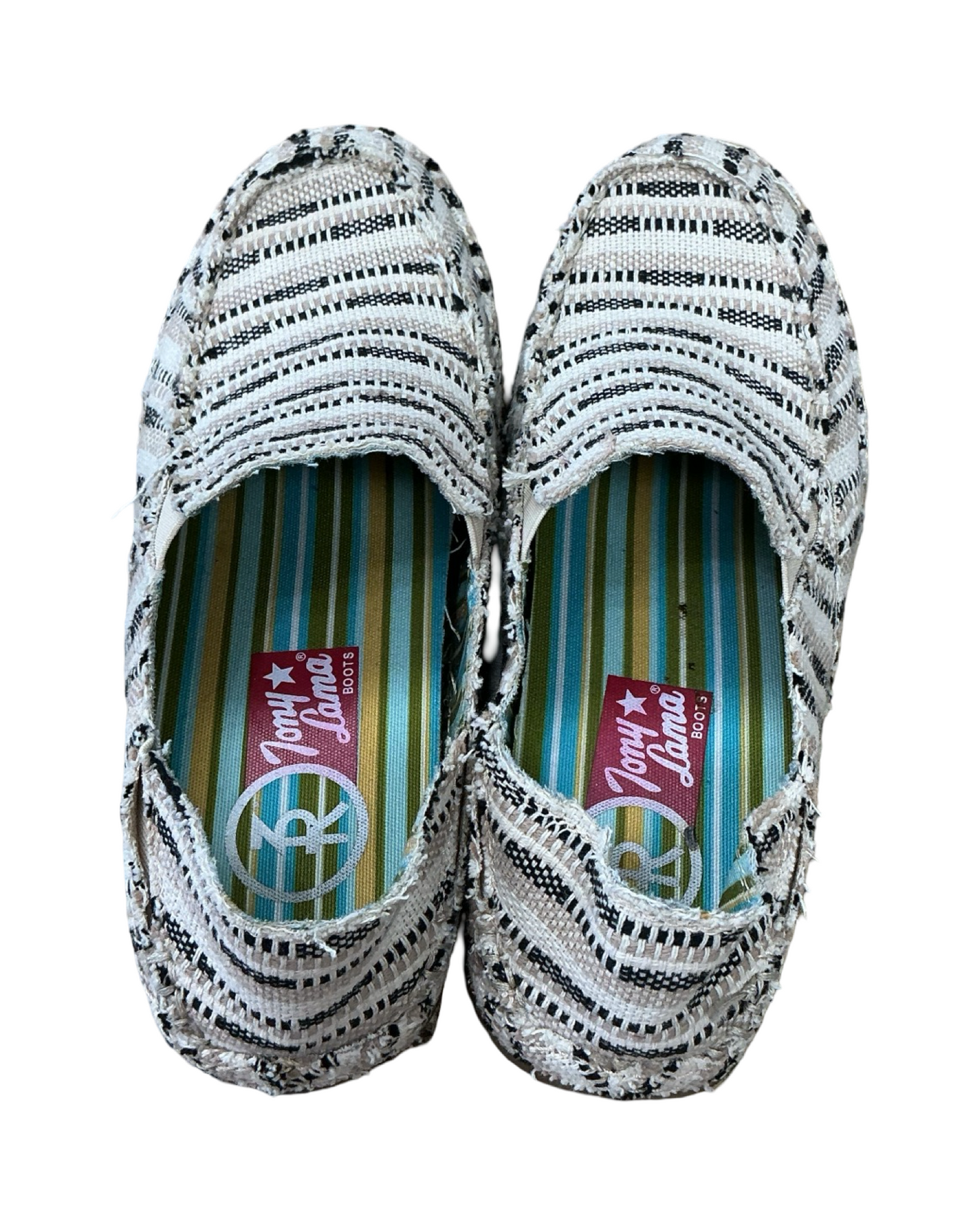Shoes Flats By Tony Lama In Cream, Size:8.5