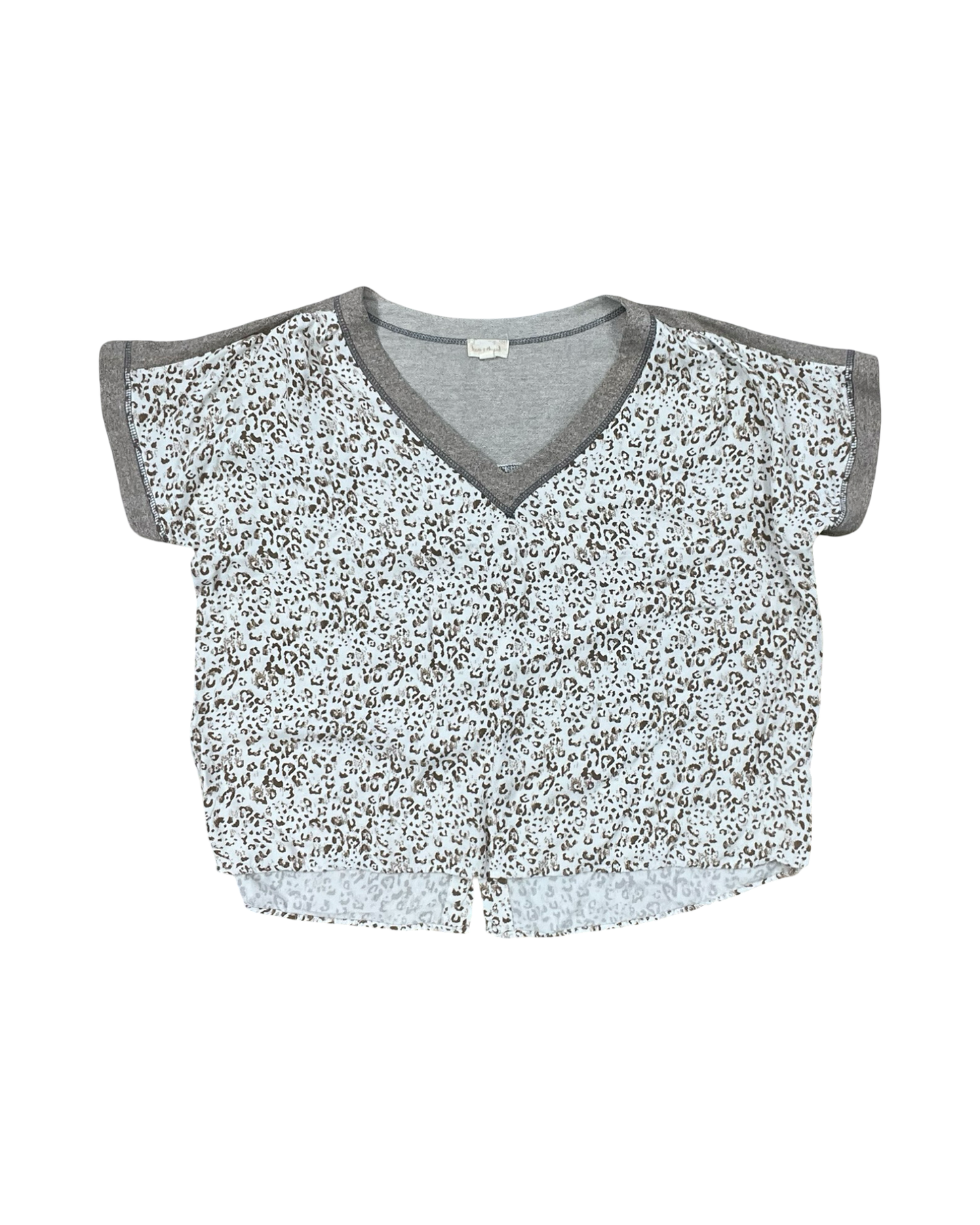 Top Ss By Hem & Thread In Tan, Size:L