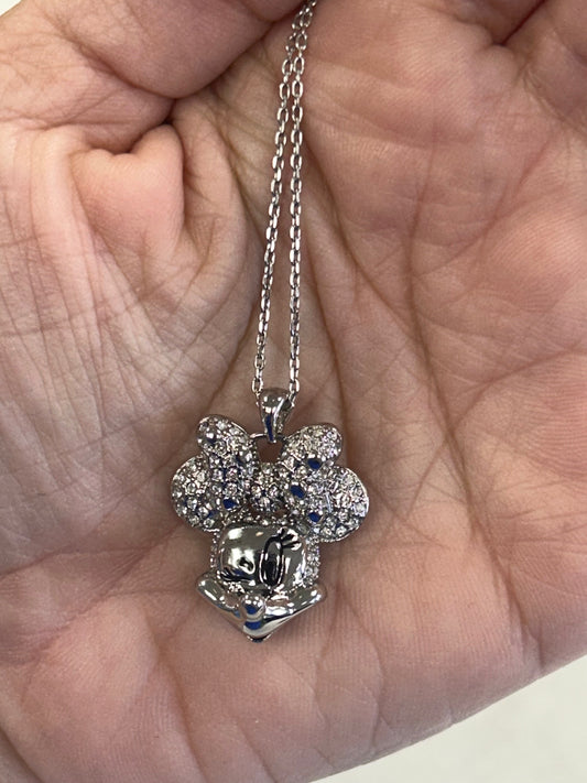 Necklace Designer By Swarovski In Silver