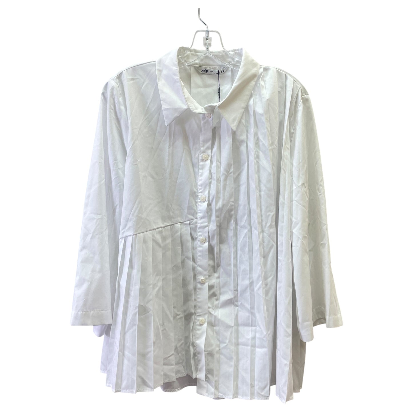 Top Ls By Zara In White, Size:L