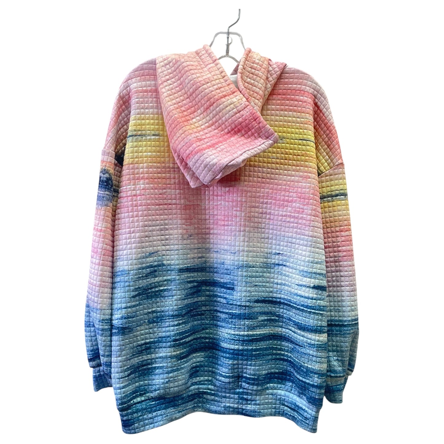 SWEATSHIRT HOODIE by  CME In BLUE & PINK, Size: 2X