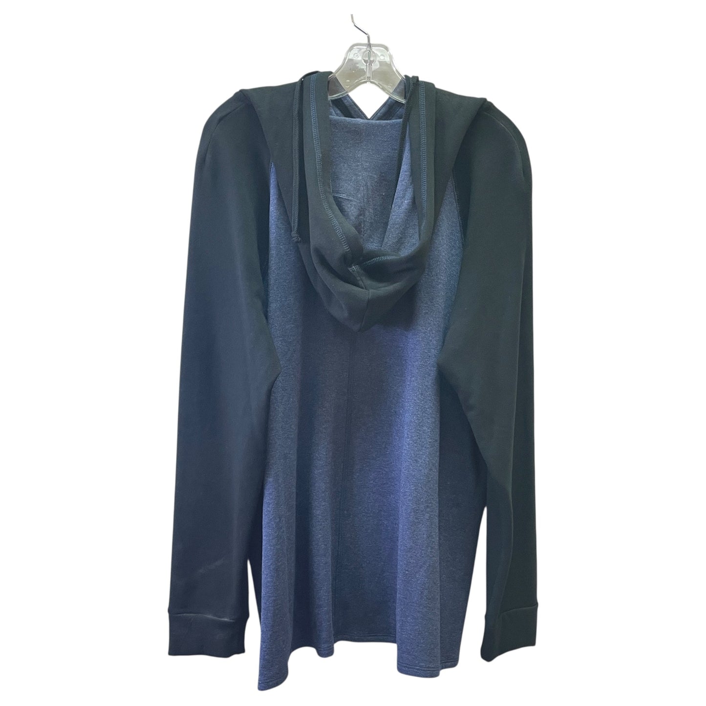 ATHLETIC SWEATSHIRT HOODIE by KAREN KANE in BLUE, Size:1X
