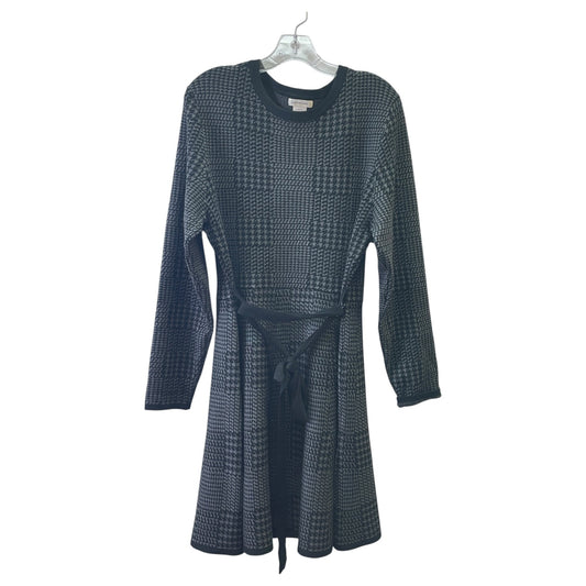 DRESS CASUAL MIDI by MAX STUDIO In BLACK & SILVER, Size: XL