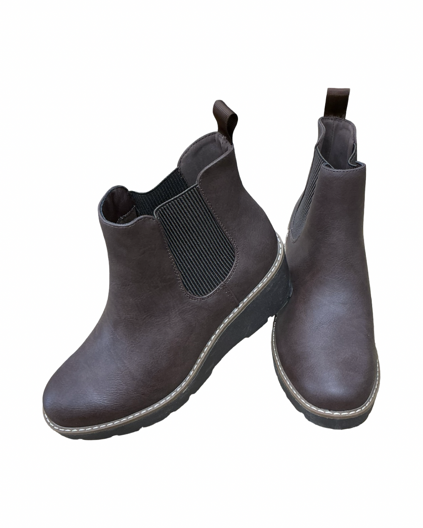Boots Ankle Flats By Clothes Mentor In Brown, Size:6