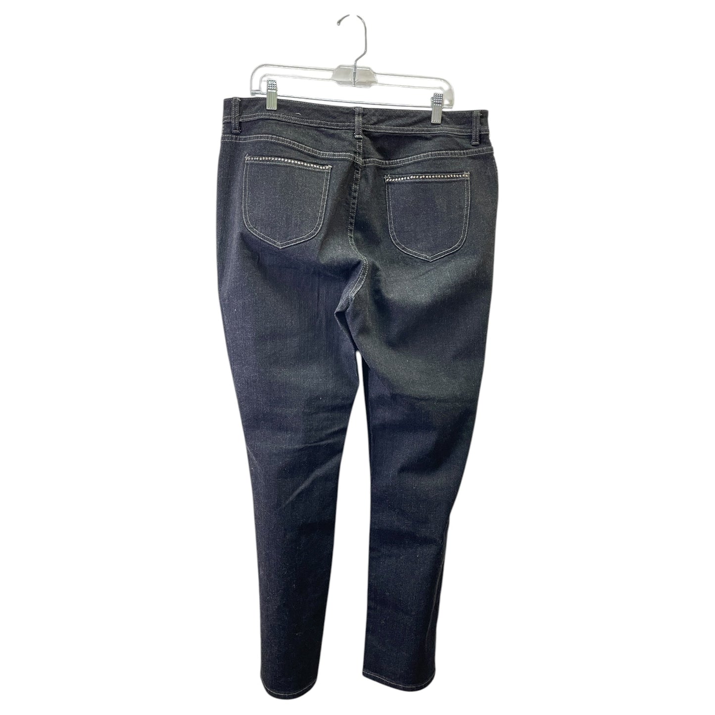 Jeans Straight By Chicos In Black, Size:14