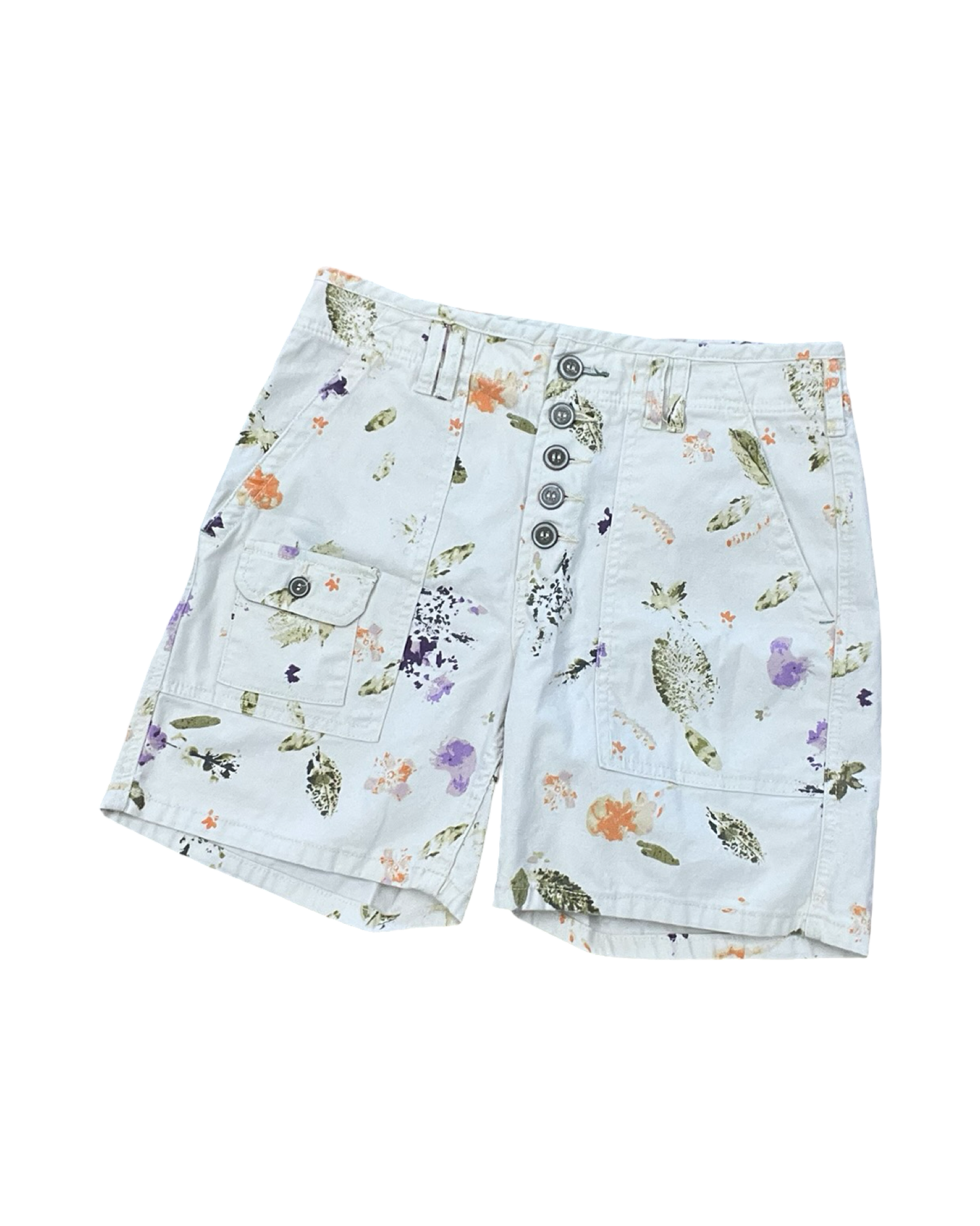 Shorts By Pilcro In Cream Denim, Size:6