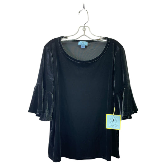 Top Ss By Cece In Black, Size:Xl
