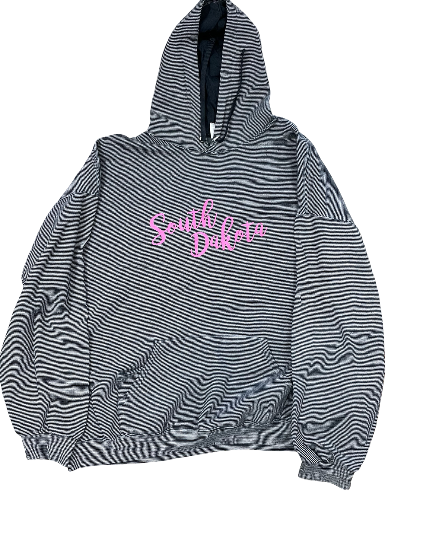 Sweatshirt Hoodie By Fruit Of The Loom In Black & Grey, Size:2X