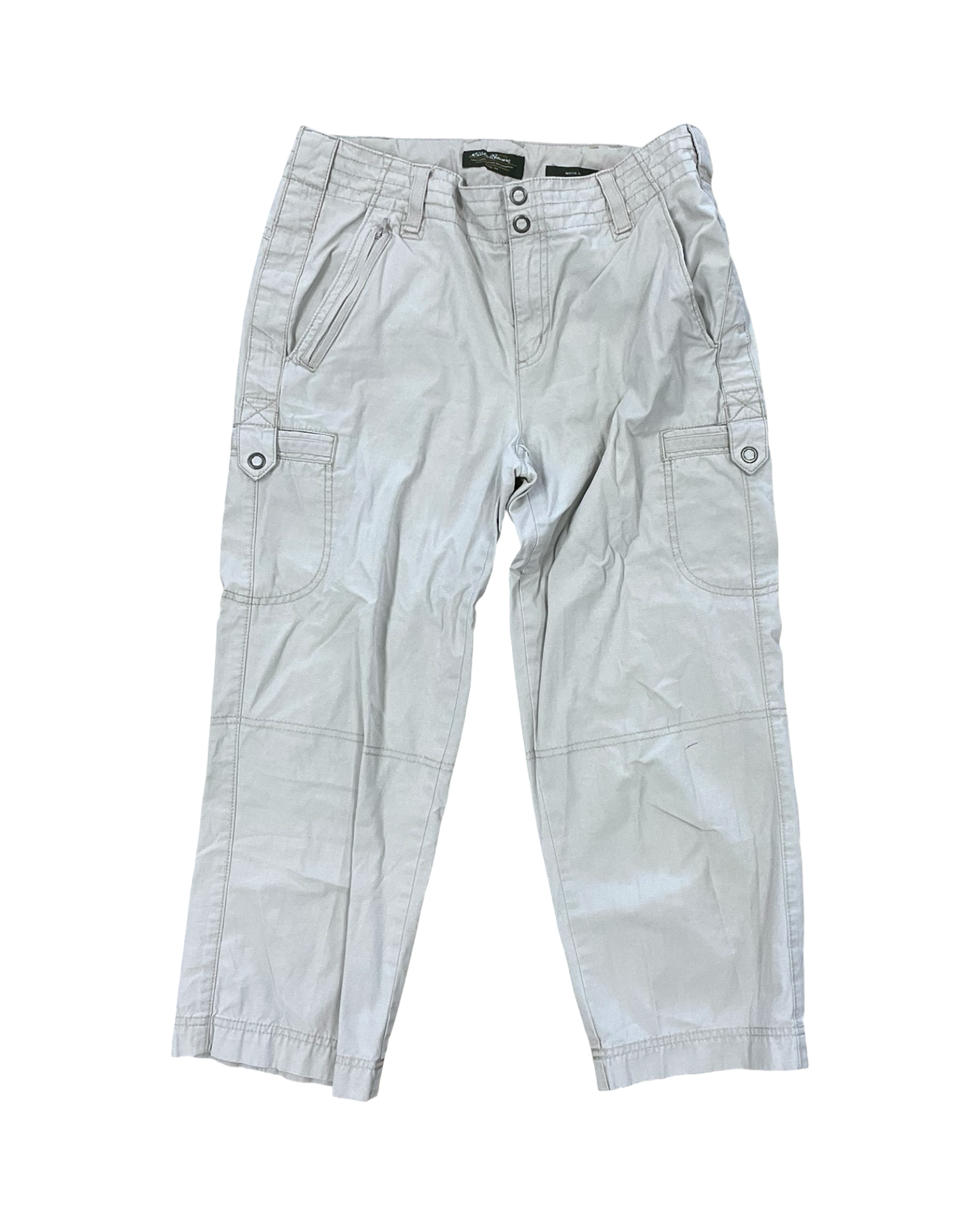 Pants Cropped By Eddie Bauer In Tan, Size:6L