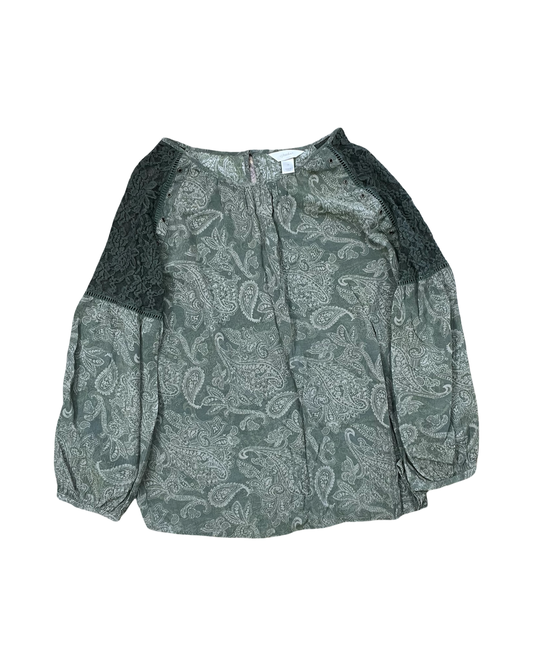 Top Ls By Cj Banks In Green, Size:1X